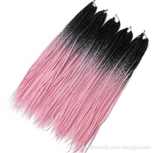 Ombre Braids Synthetic Hair Box Braids Crochet Extension African Darling Braids 24inch